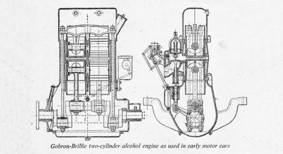 Moteur à pistons opposés de Gobron-Brillie